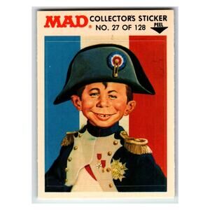 MAD Alfred E. Neuman 1983 Collectors Sticker Fleer 27 of 128
